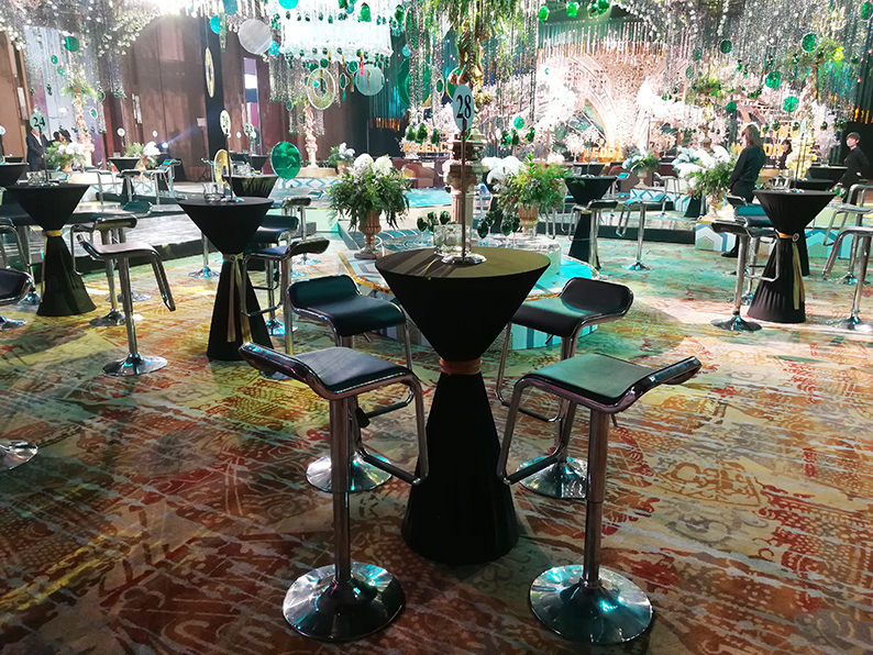 西安黑色吧桌椅租赁出租 黑色吧桌出租