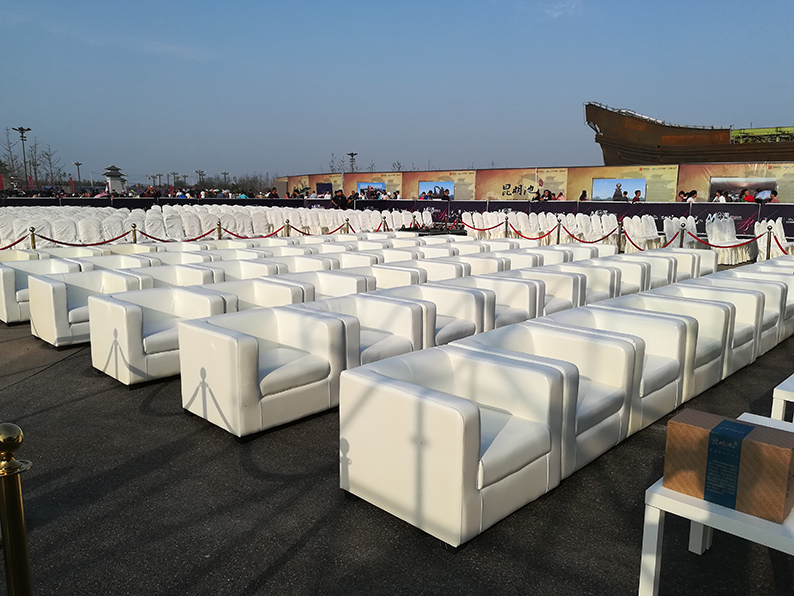 西安昆明池开园活动 西安沙发租赁 西安沙发租现场